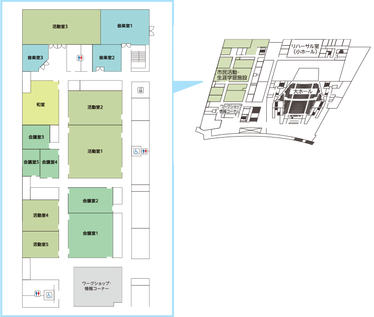 2Fフロア案内図